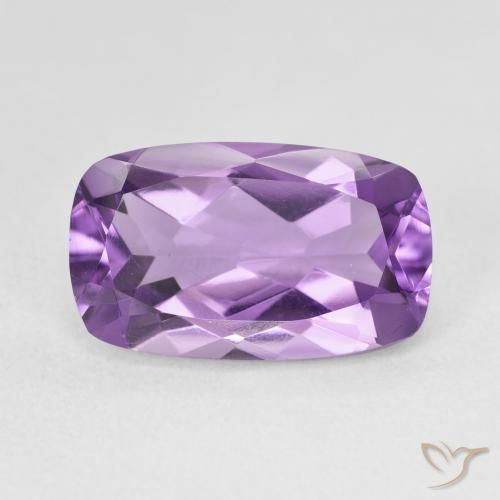 5.66ct Natürlicher Hell-Mittelviolett Amethyst, Kissen, VVS