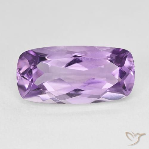 7.55ct Natürlicher Hell-Mittelviolett Amethyst, Kissen, VVS