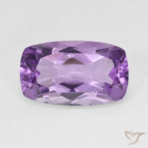 5.85ct Natürlicher Hell-Mittelviolett Amethyst, Kissen, VVS