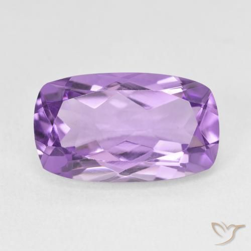 5.68ct Natürlicher Mittelviolett Amethyst, Kissen, VVS