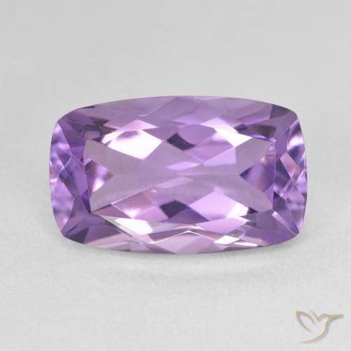6.39ct Natürlicher Mittelviolett Amethyst, Kissen, VVS-VS