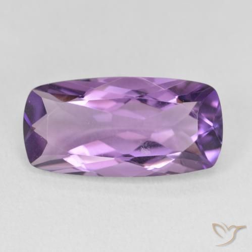 6.55ct Natürlicher Lilaisch-violett Amethyst, Kissen, VVS-VS
