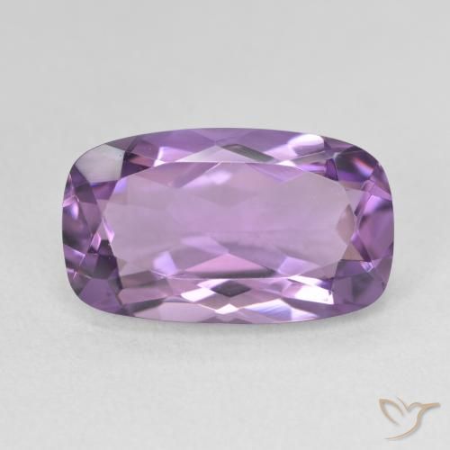 5.54ct Natürlicher Medium Light Purplish-Violet Amethyst, Kissen, VVS-VS