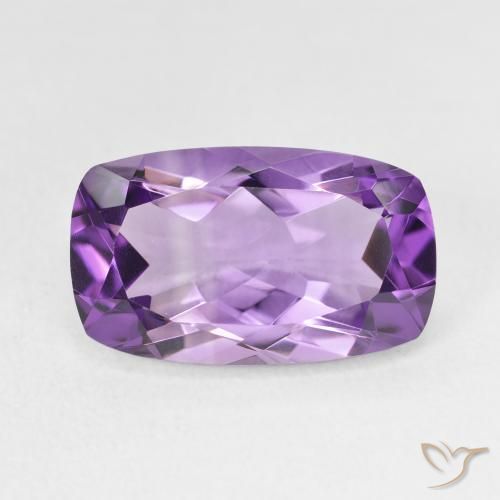 5.64ct Natürlicher Lilaisch-violett Amethyst, Kissen, VVS