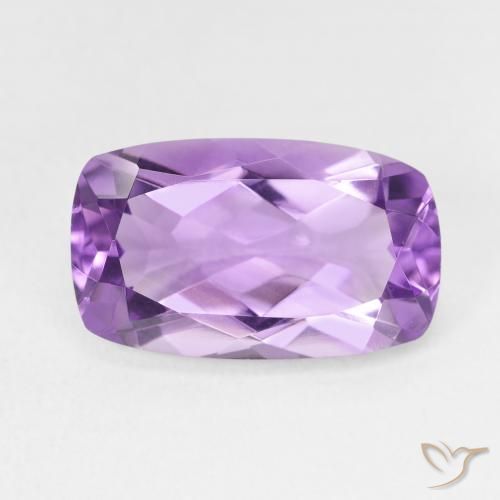 5.92ct Natürlicher Medium Light Purplish-Violet Amethyst, Kissen, VVS