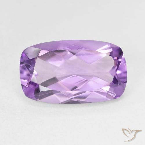 5.70ct Natürlicher Lilaisch-violett Amethyst, Kissen, VVS