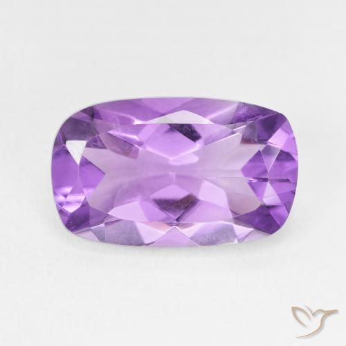 4.98ct Natürlicher Lilaisch-violett Amethyst, Kissen, VS