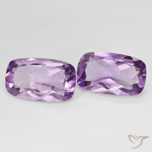 10.50 ct natürliche Mittelviolett Amethyst-Edelsteine, Kissen, VVS