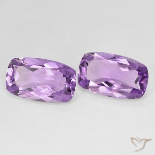 10.87 ct natürliche Mittelviolett Amethyst-Edelsteine, Kissen, VVS