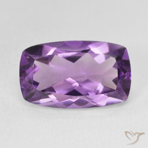 5.82ct Natürlicher Aubergine Veilchen Amethyst, Kissen, VVS