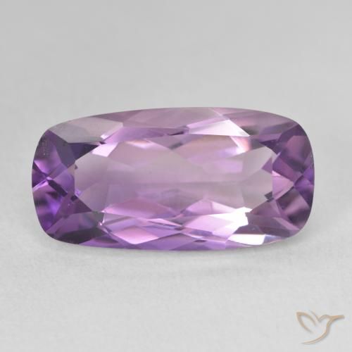 7.53ct Natürlicher Hell-Mittelviolett Amethyst, Kissen, VVS