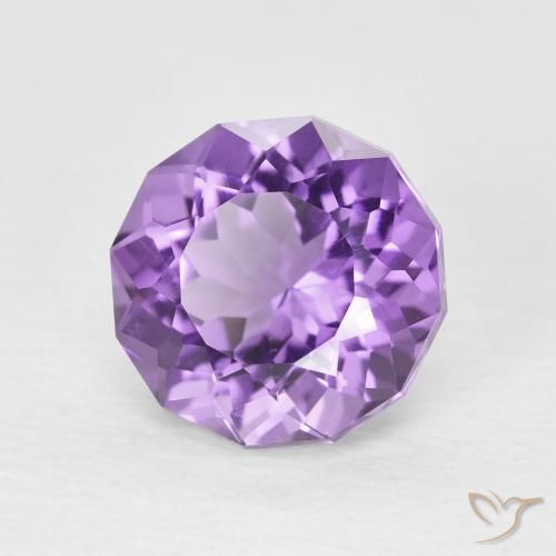 9,17 ctw natürlicher tiefviolett Amethyst, Runden, VVS-VS