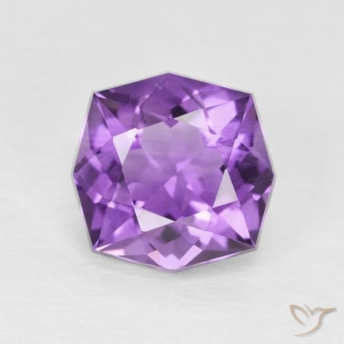 3.28ct Natürlicher Lebhaftes Violett Amethyst, Fantasie, VS-SI