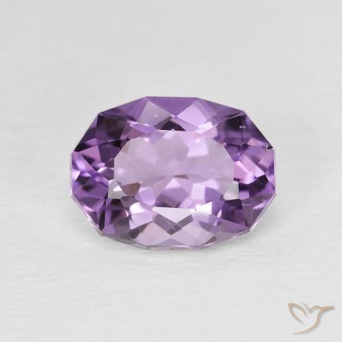 2.33ct Natürlicher Lilaisch-violett Amethyst, Oval, VS-SI