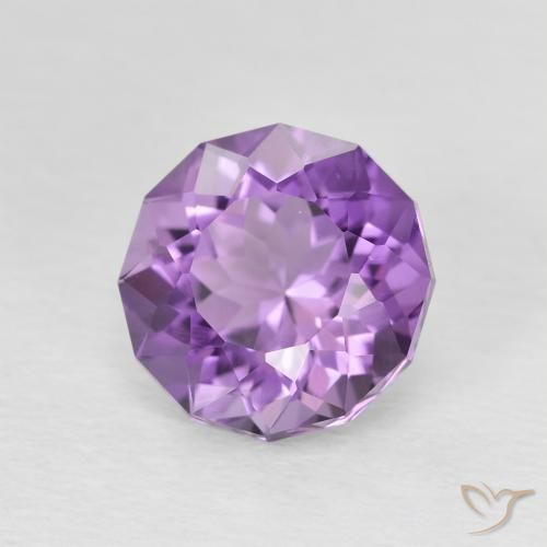 9,17 ctw natürlicher Medium Dark-Violet Amethyst, Runden, VVS