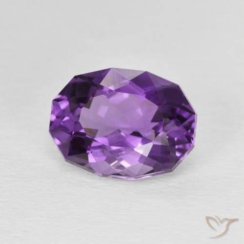 9,17 ctw natürlicher tiefrosa-violett Amethyst, Oval, VVS