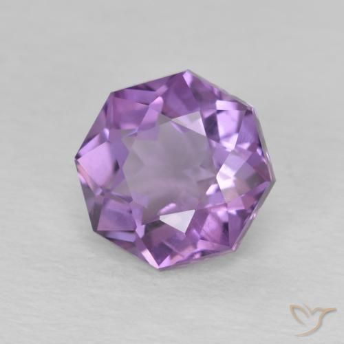9,17 ctw natürlicher Mittelviolett Amethyst, Oktagonschliff, VS-SI