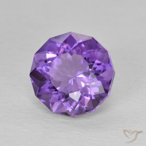 9,17 ctw natürlicher Mittelviolett Amethyst, Runden, VS-SI