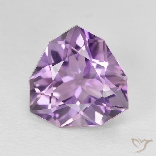 4.70ct Natürlicher Mittelviolett Amethyst, Trillion, VS-SI