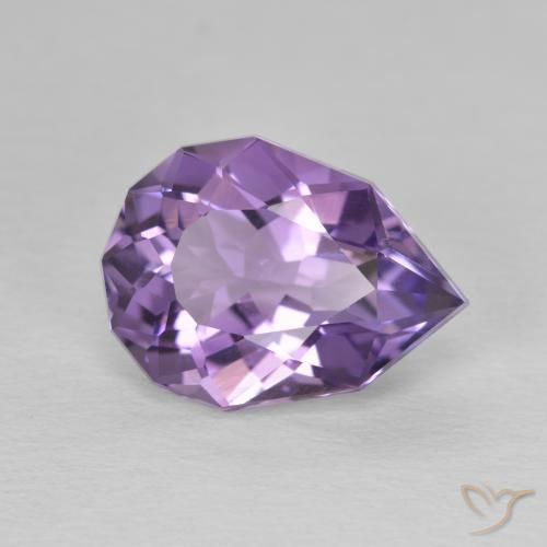 9,17 ctw natürlicher tiefviolett Amethyst, Birnenform, VS-SI
