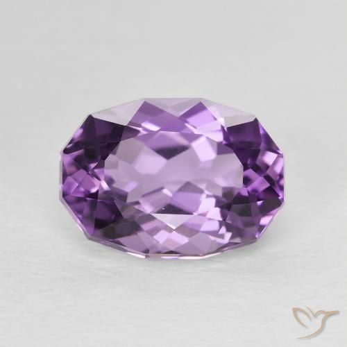 2.82ct Natürlicher Lilaisch-violett Amethyst, Oval, VVS-VS