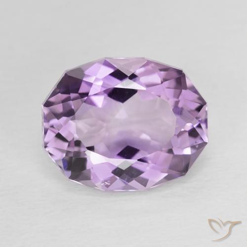 3.85ct Natürlicher Mittelviolett Amethyst, Oval, VVS-VS