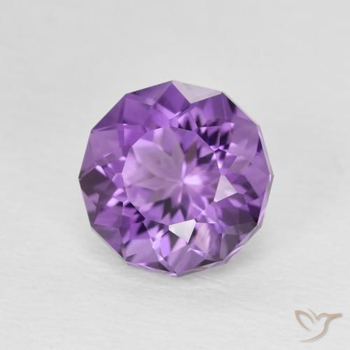 9,17 ctw natürlicher Medium Light Purplish-Violet Amethyst, Runden, VVS-VS