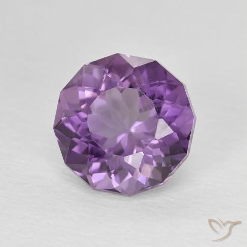 9,17 ctw natürlicher Medium Light Purplish-Violet Amethyst, Runden, VS
