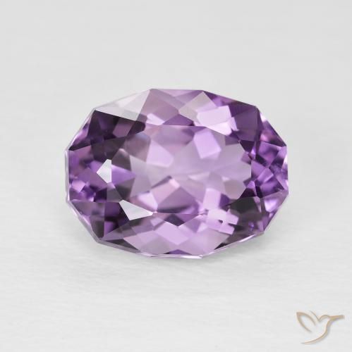 3.56ct Natürlicher Hell-Mittelviolett Amethyst, Oval, VS