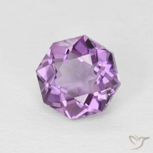 9,17 ctw natürlicher Hell-Mittelviolett Amethyst, Oktagonschliff, VS
