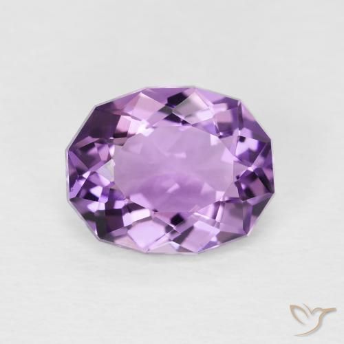 2.50ct Natürlicher Hell-Mittelviolett Amethyst, Oval, VS