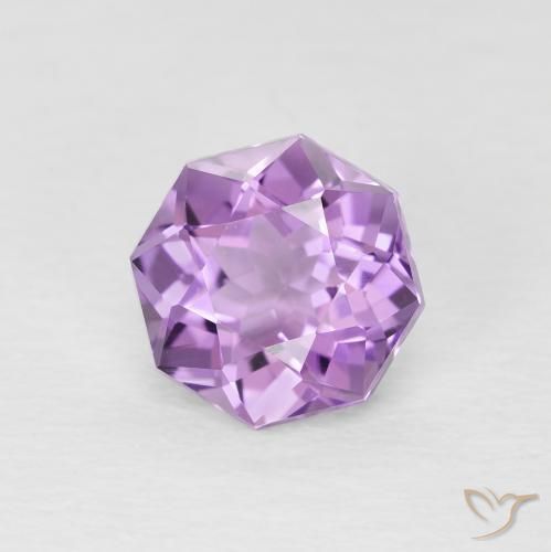 9,17 ctw natürlicher Mittelrosa Violett Amethyst, Oktagonschliff, VS