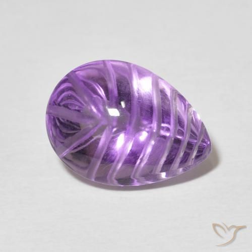 9,17 ctw natürlicher Intensives Violett Amethyst, Birnenform, Transparent