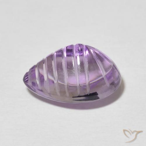 9,17 ctw natürlicher Intensives Violett Amethyst, Birnenform, Transparent