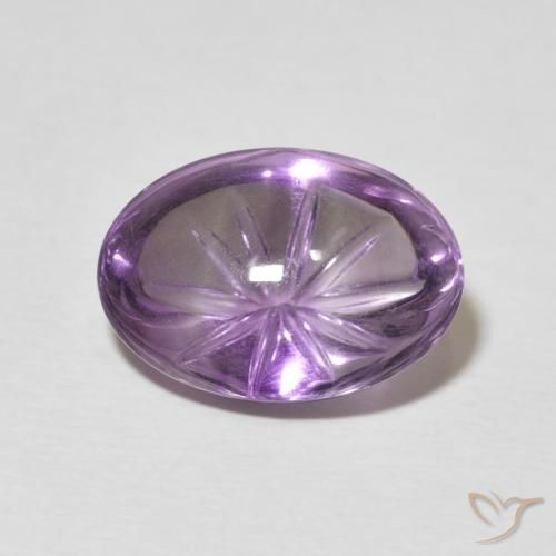 6.05ct Natürlicher Lilaisch-violett Amethyst, Oval, Transparent