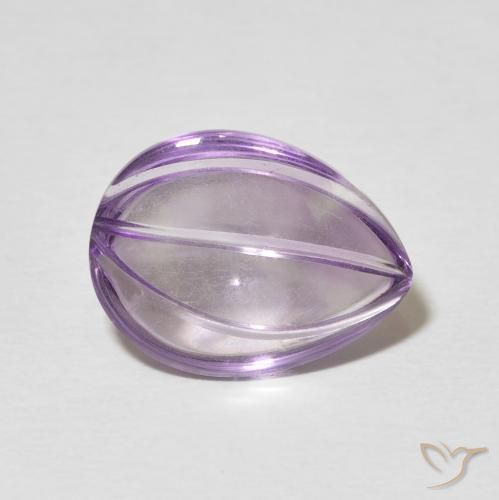 9,17 ctw natürlicher Mittelviolett Amethyst, Birnenform, Transparent