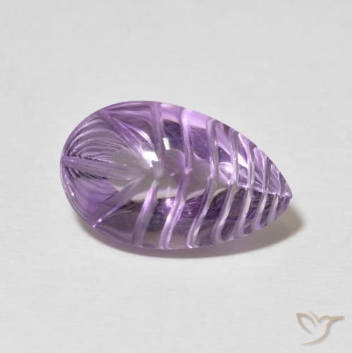 9,17 ctw natürlicher Iris Violett Amethyst, Birnenform, Transparent