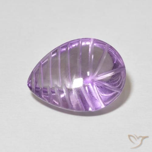 7.21ct Natürlicher Iris Violett Amethyst, Birnenform, Transparent