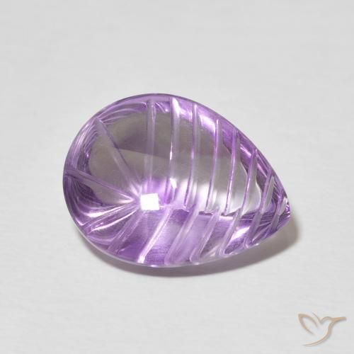 9,17 ctw natürlicher Iris Violett Amethyst, Birnenform, Transparent