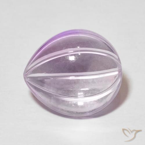 5.64ct Natürlicher Mittelviolett Amethyst, Birnenform, Transparent