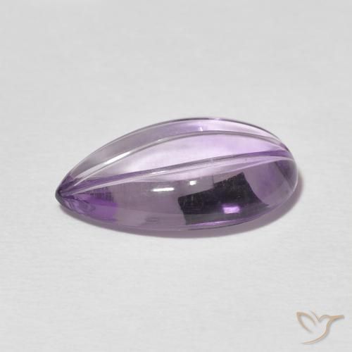 9,17 ctw natürlicher Hellrosa Violett Amethyst, Birnenform, Transparent