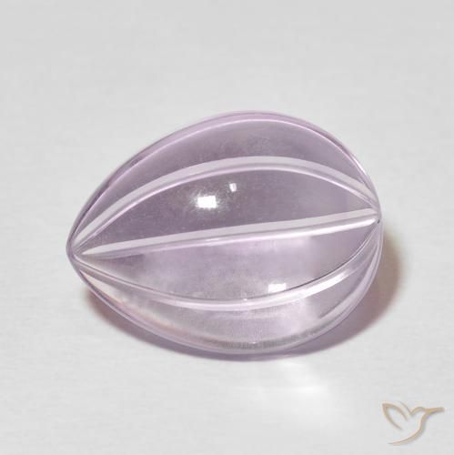5.93ct Natürlicher hellviolett Amethyst, Birnenform, Transparent