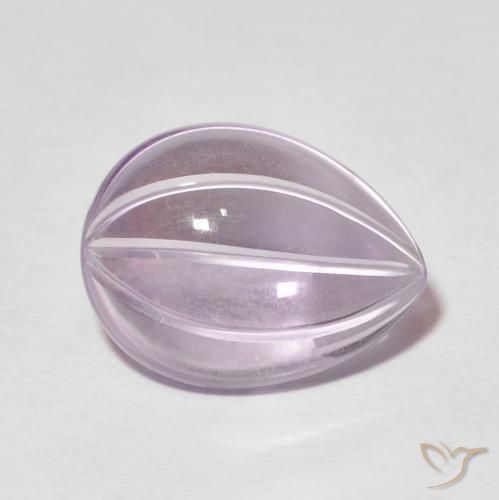 9,17 ctw natürlicher hellviolett Amethyst, Birnenform, Transparent