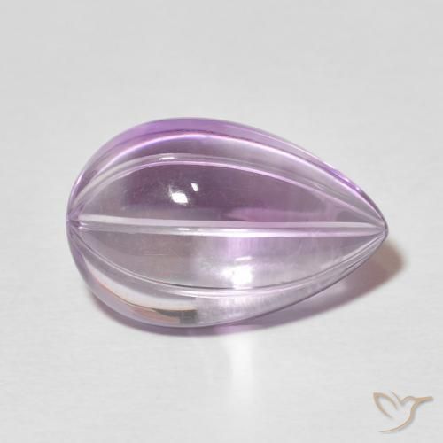 9,17 ctw natürlicher Rosaig-violett Amethyst, Birnenform, Transparent