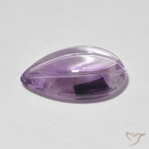 9,17 ctw natürlicher Rosaig-violett Amethyst, Birnenform, Transparent