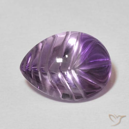 9,17 ctw natürlicher Mittelviolett Amethyst, Birnenform, Transparent