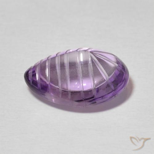 9,17 ctw natürlicher Mittelviolett Amethyst, Birnenform, Transparent