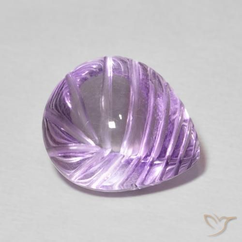 9,17 ctw natürlicher Mittelviolett Amethyst, Birnenform, Transparent