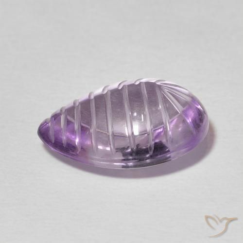 9,17 ctw natürlicher Sangria-Veilchen Amethyst, Birnenform, Transparent