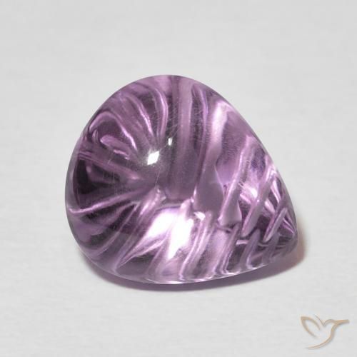 9,17 ctw natürlicher Tiefes Mauve Amethyst, Birnenform, Transparent